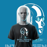 CYBER MIND | Koszulka z nadrukiem | generowane przez AI | WAVEXAI100102